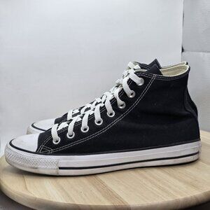 Converse Black and White High-Top Athletic Shoes